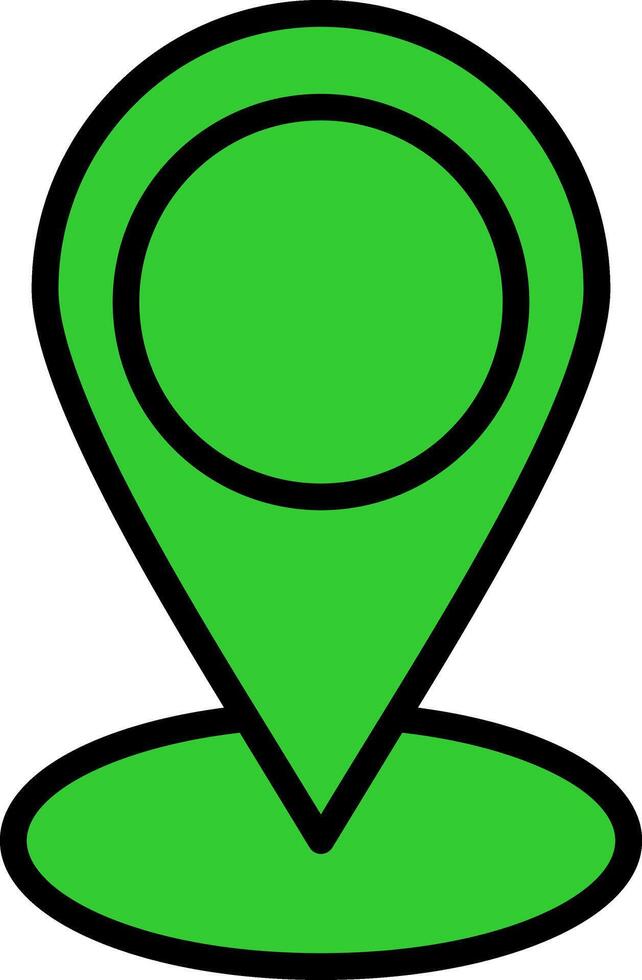 GPS Green Filly Icon vector