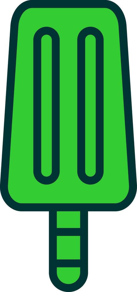 Ice Cream Green Filly Icon vector