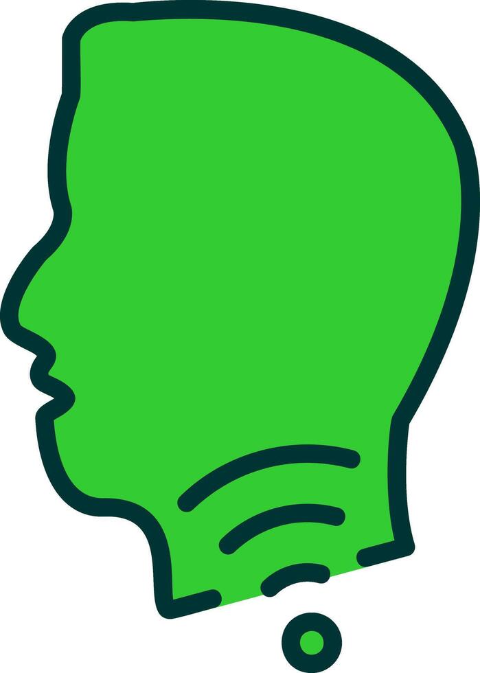 Hoarseness Green Filly Icon vector