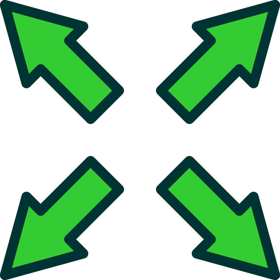 Maximize Green Filly Icon vector