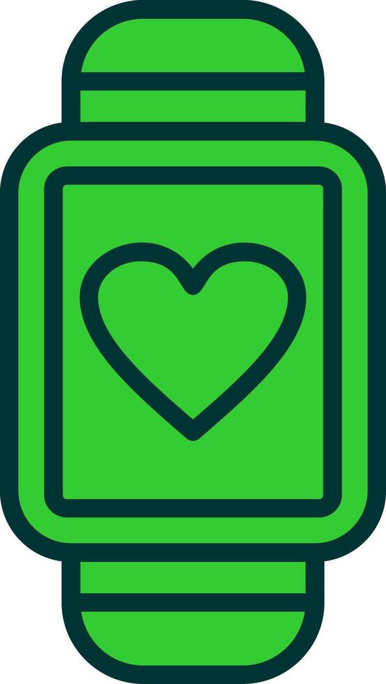 Smartwatch Green Filly Icon vector