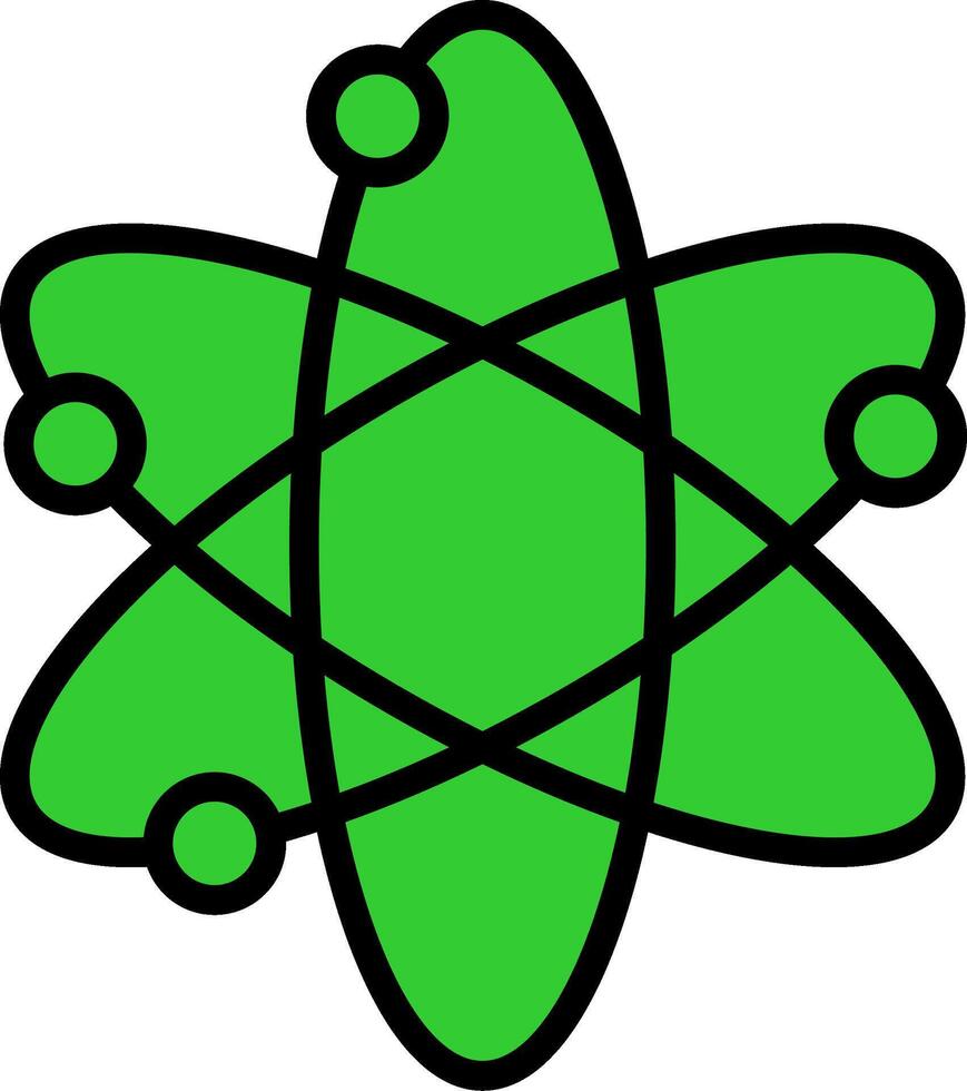 Solar System Green Filly Icon vector