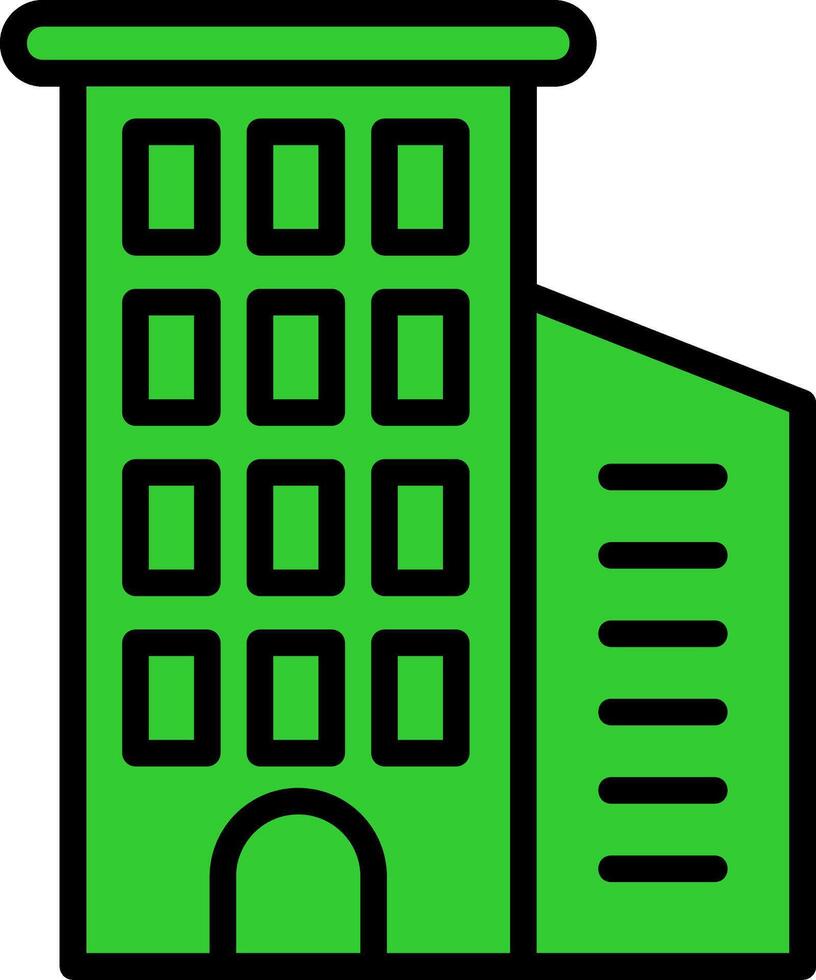 Building Green Filly Icon vector