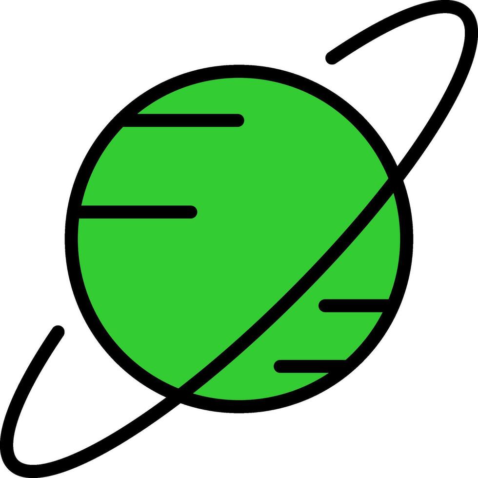 Saturn Green Filly Icon vector