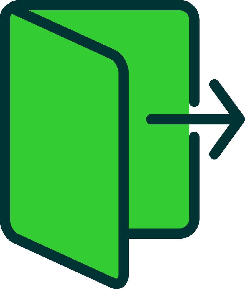 Do Not Go Out Green Filly Icon vector