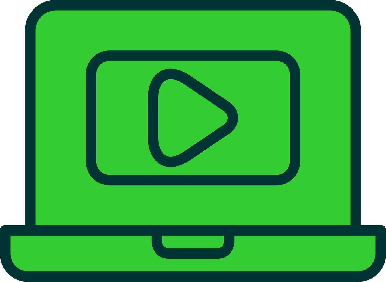 Call Green Filly Icon vector
