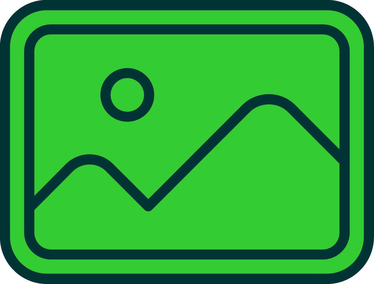 Image Green Filly Icon vector