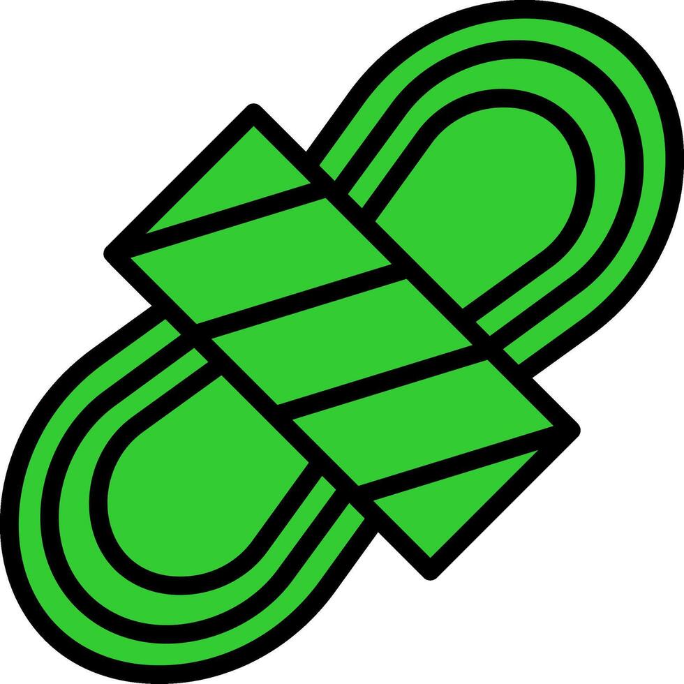 Rope Green Filly Icon vector