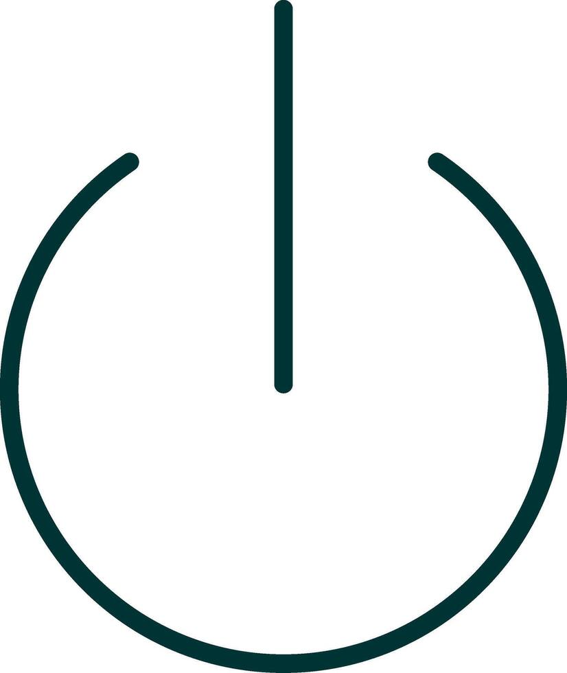 Turn On Green Filly Icon vector