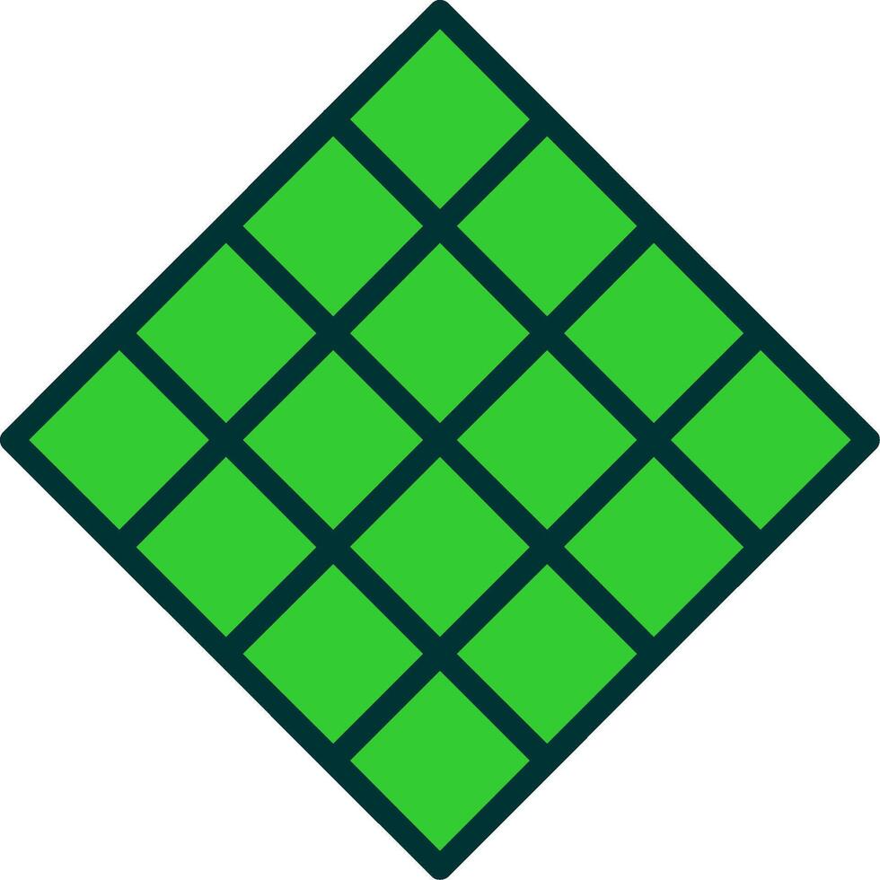Tiles Green Filly Icon vector