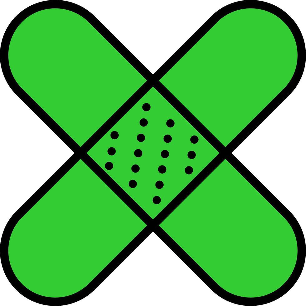 Bandage Green Filly Icon vector