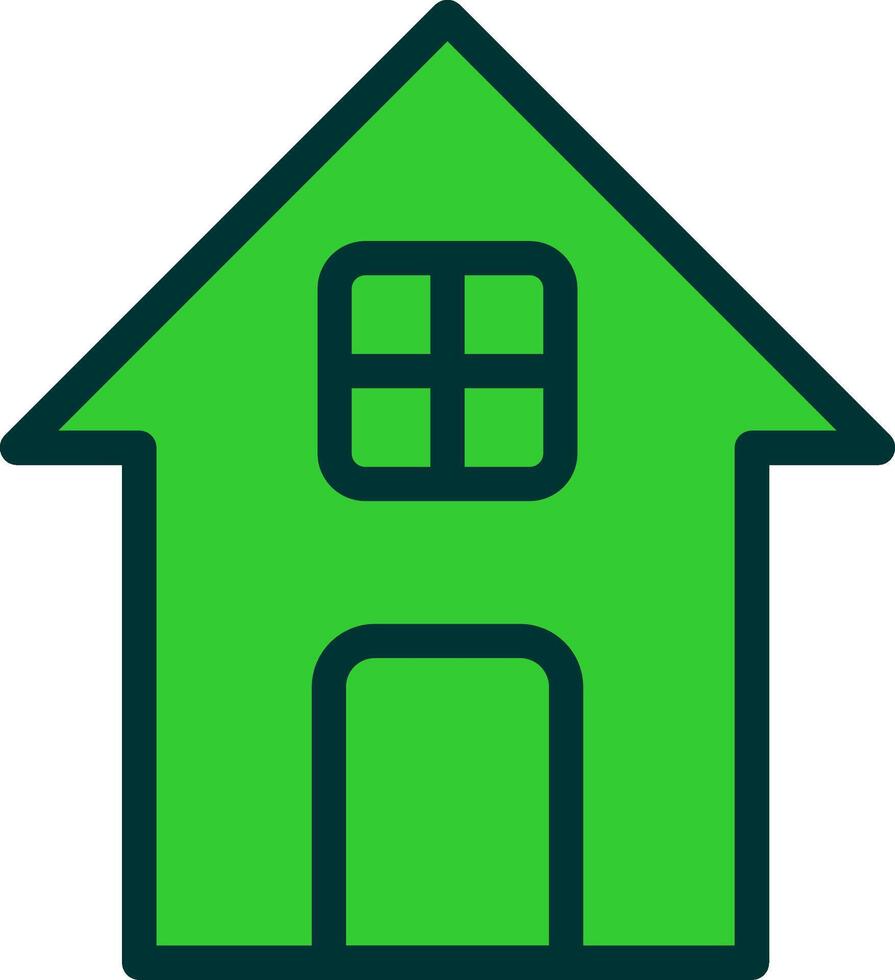 House Green Filly Icon vector