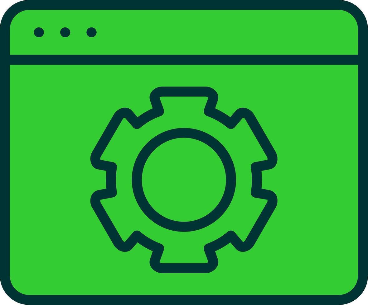 Web Optimization Green Filly Icon vector