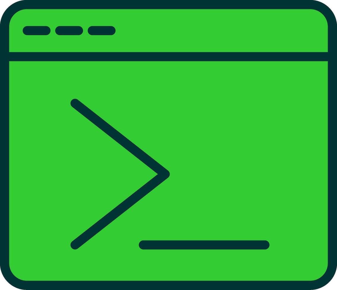 terminal Green Filly Icon vector
