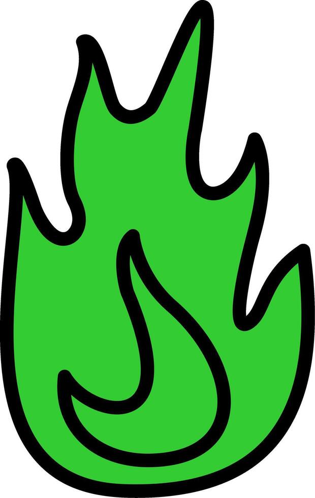 Fire Green Filly Icon vector