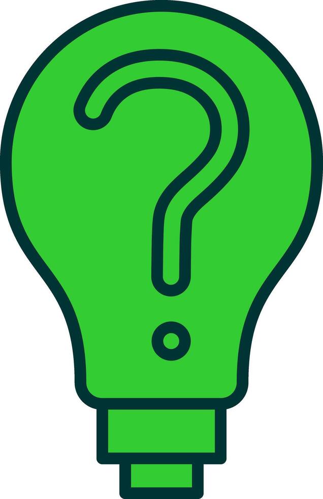 Decision Making Green Filly Icon vector