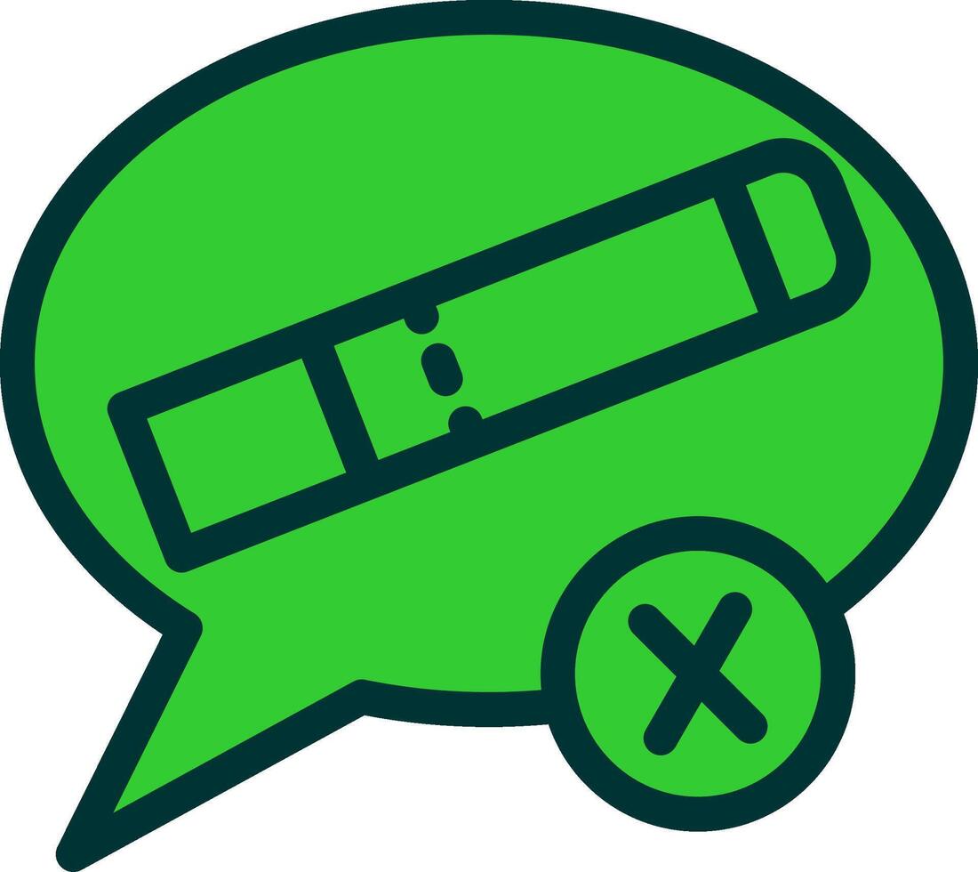 Quit Smoking Green Filly Icon vector