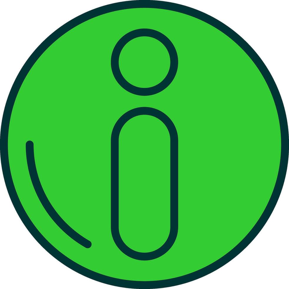 information Green Filly Icon vector