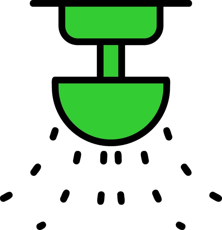Sprinkler Green Filly Icon vector