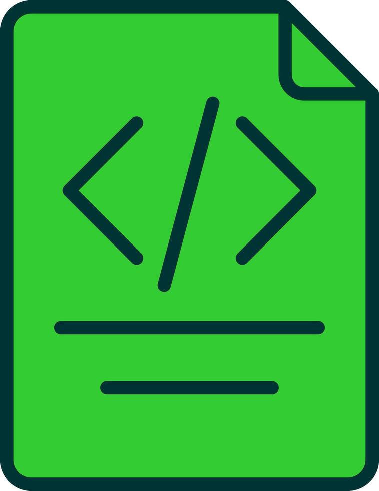 Paper Green Filly Icon vector