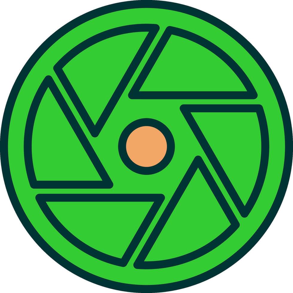 Shutter Green Filly Icon vector