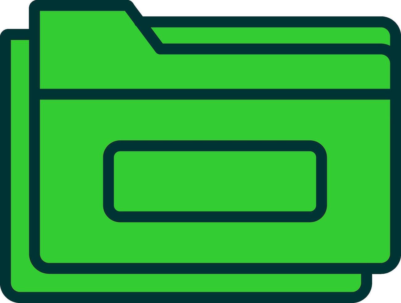 Folder Green Filly Icon vector