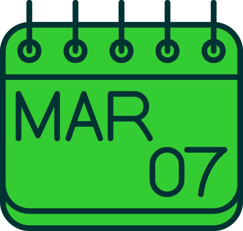 March Green Filly Icon vector
