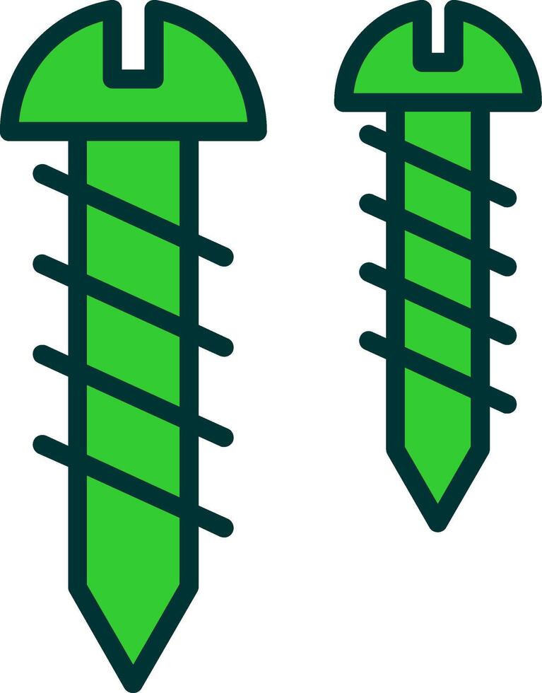 Screw Green Filly Icon vector