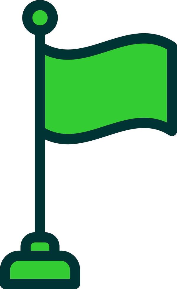 Flag Green Filly Icon vector
