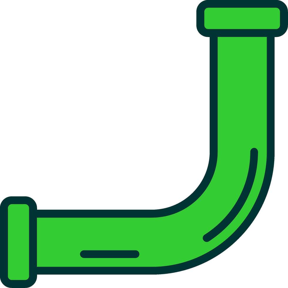 Pipe Green Filly Icon vector
