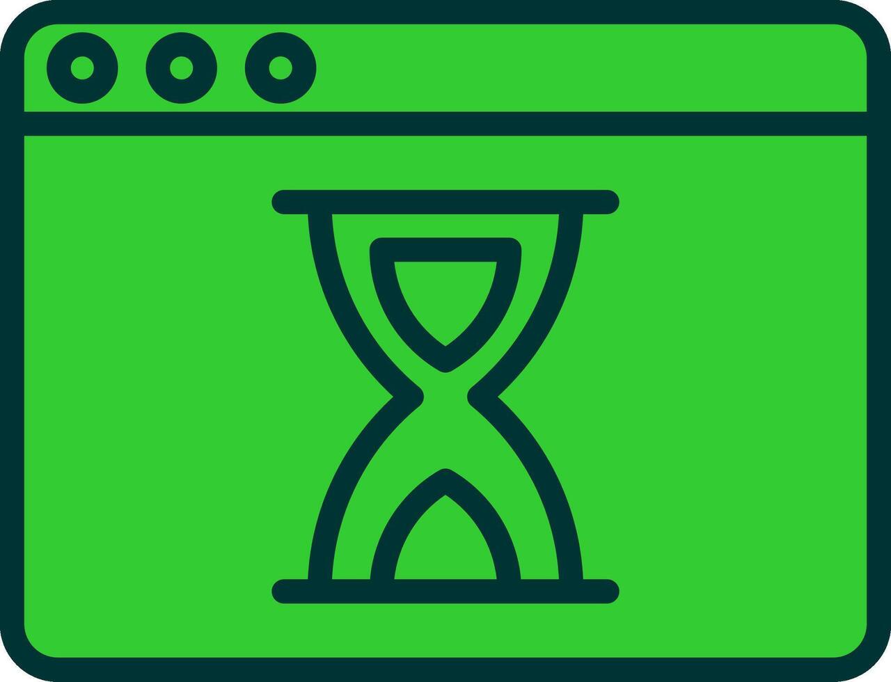 Waiting Green Filly Icon vector