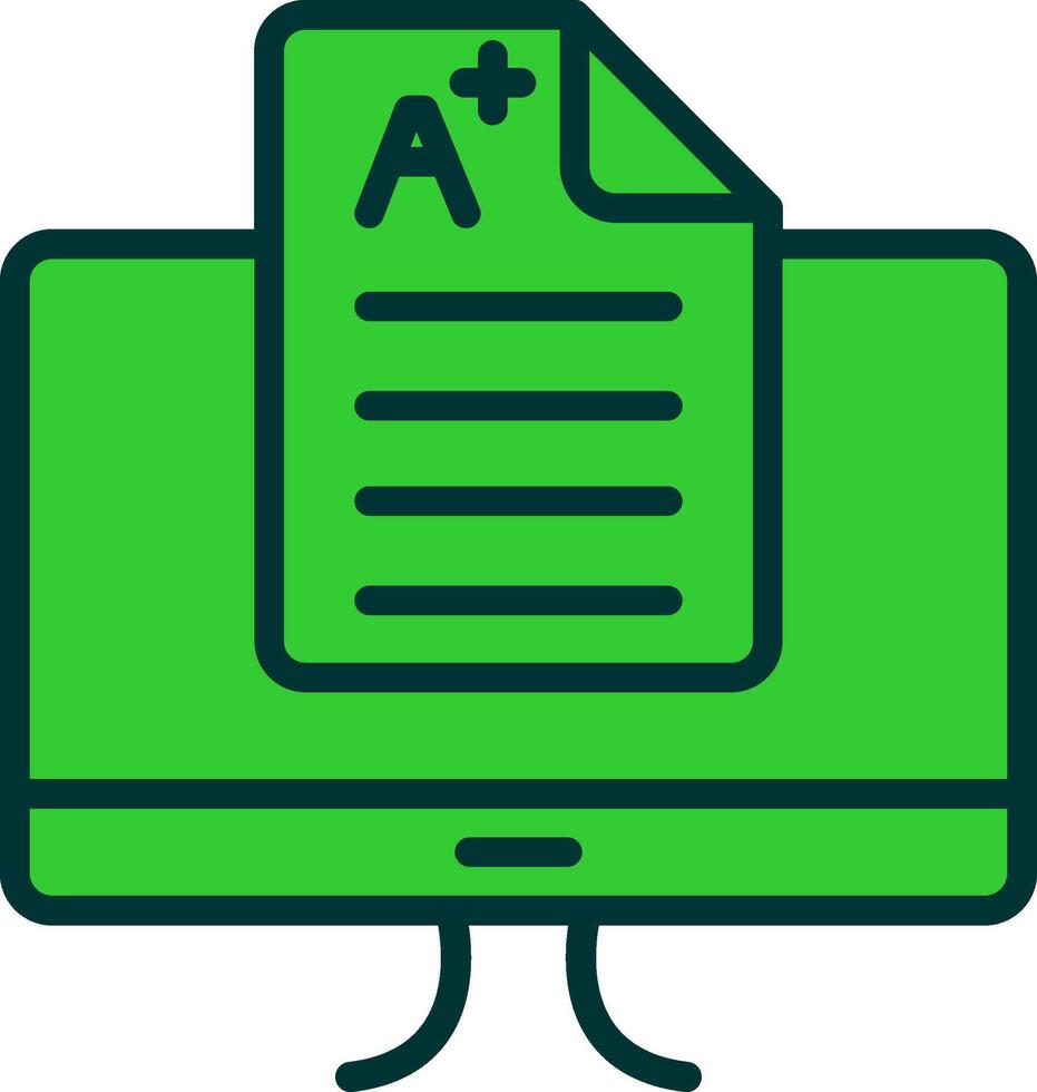 Score Green Filly Icon vector