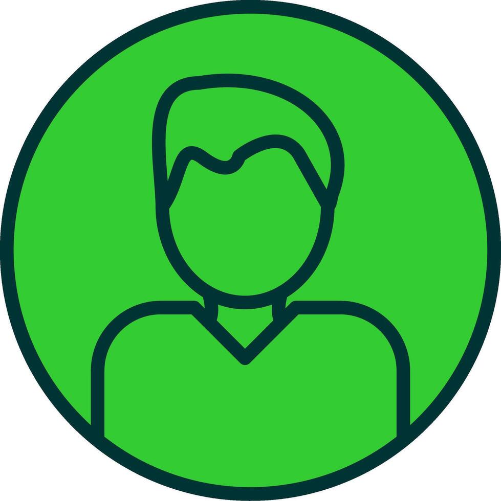 Profile Green Filly Icon vector