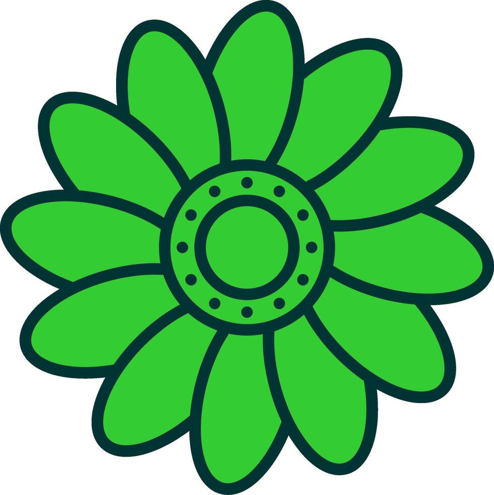 Daisy Green Filly Icon vector