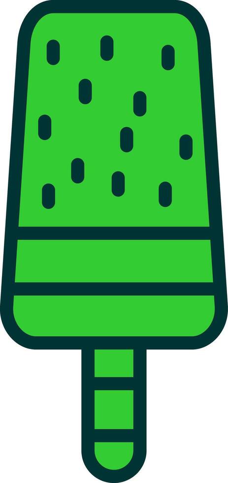 Popsicle Green Filly Icon vector
