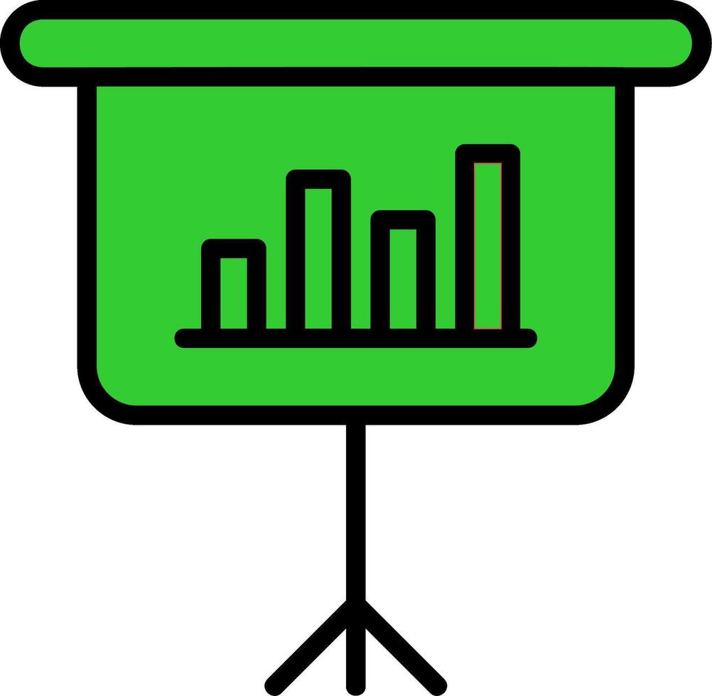 Presentation Green Filly Icon vector