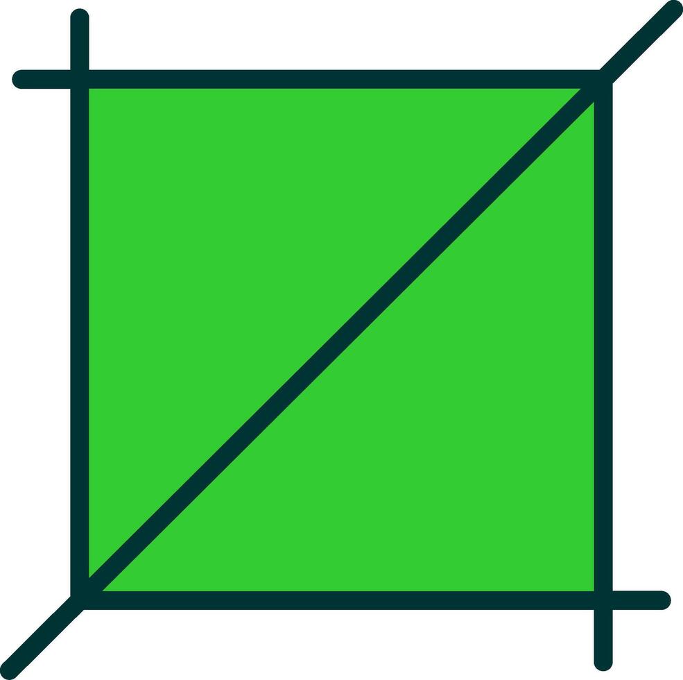 Crop Green Filly Icon vector