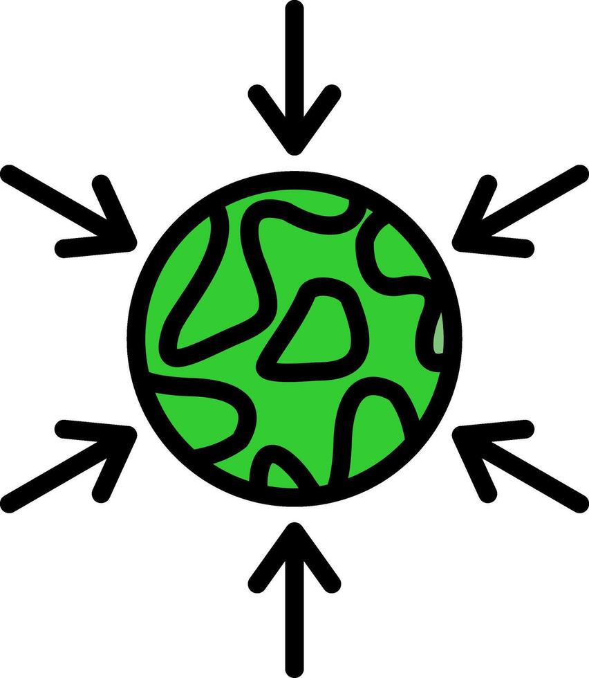Gravity Green Filly Icon vector