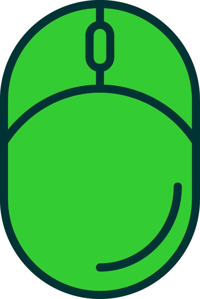 Mouse Green Filly Icon vector