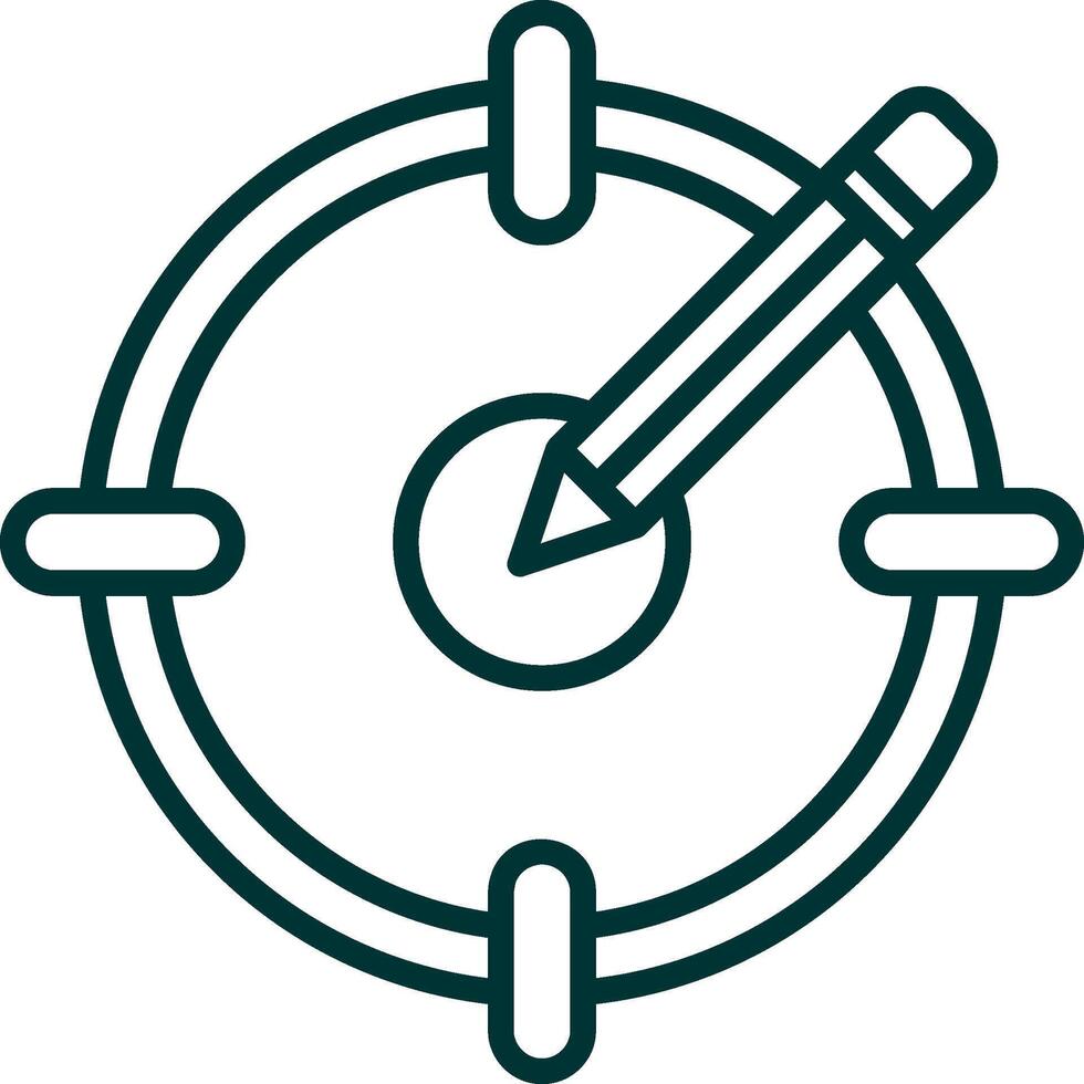 Target Audience Green Filly Icon vector