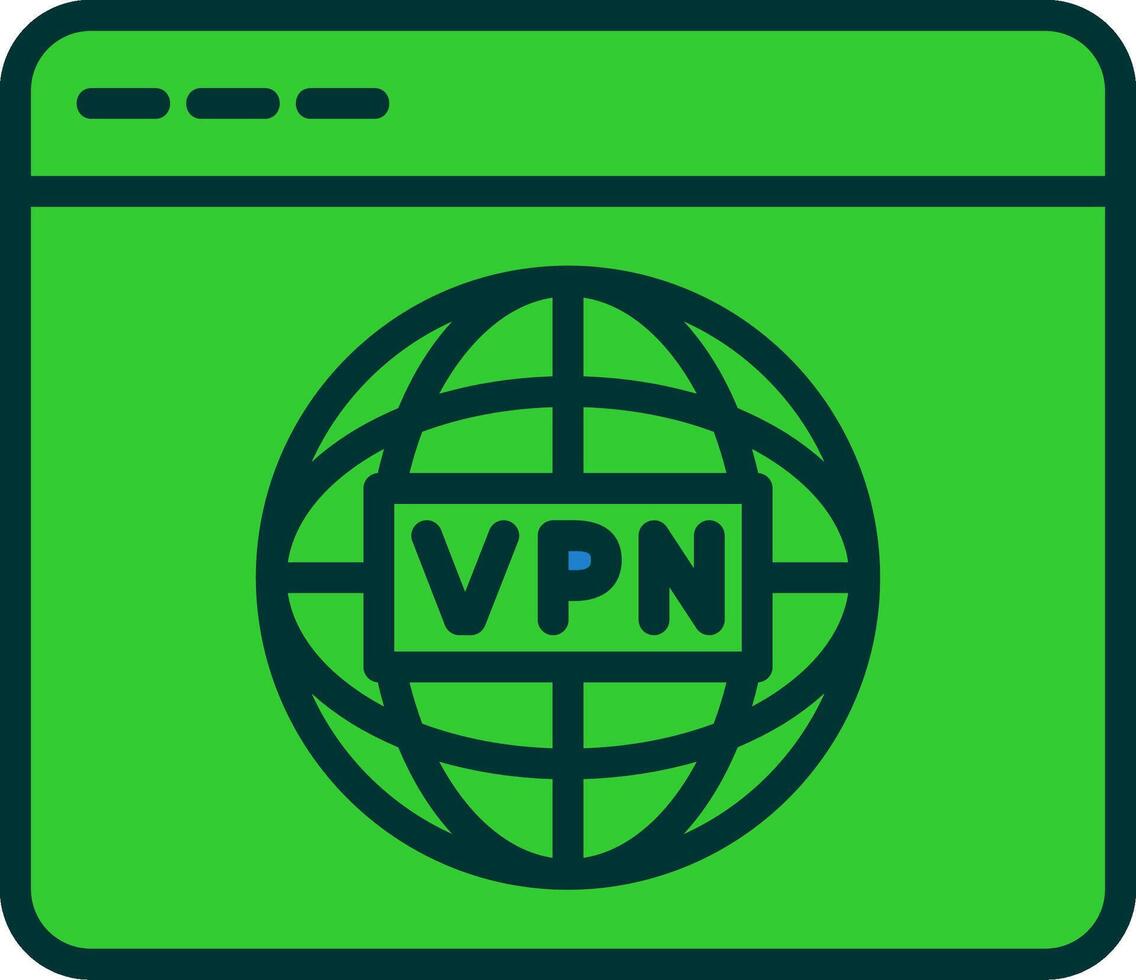 VPN Green Filly Icon vector