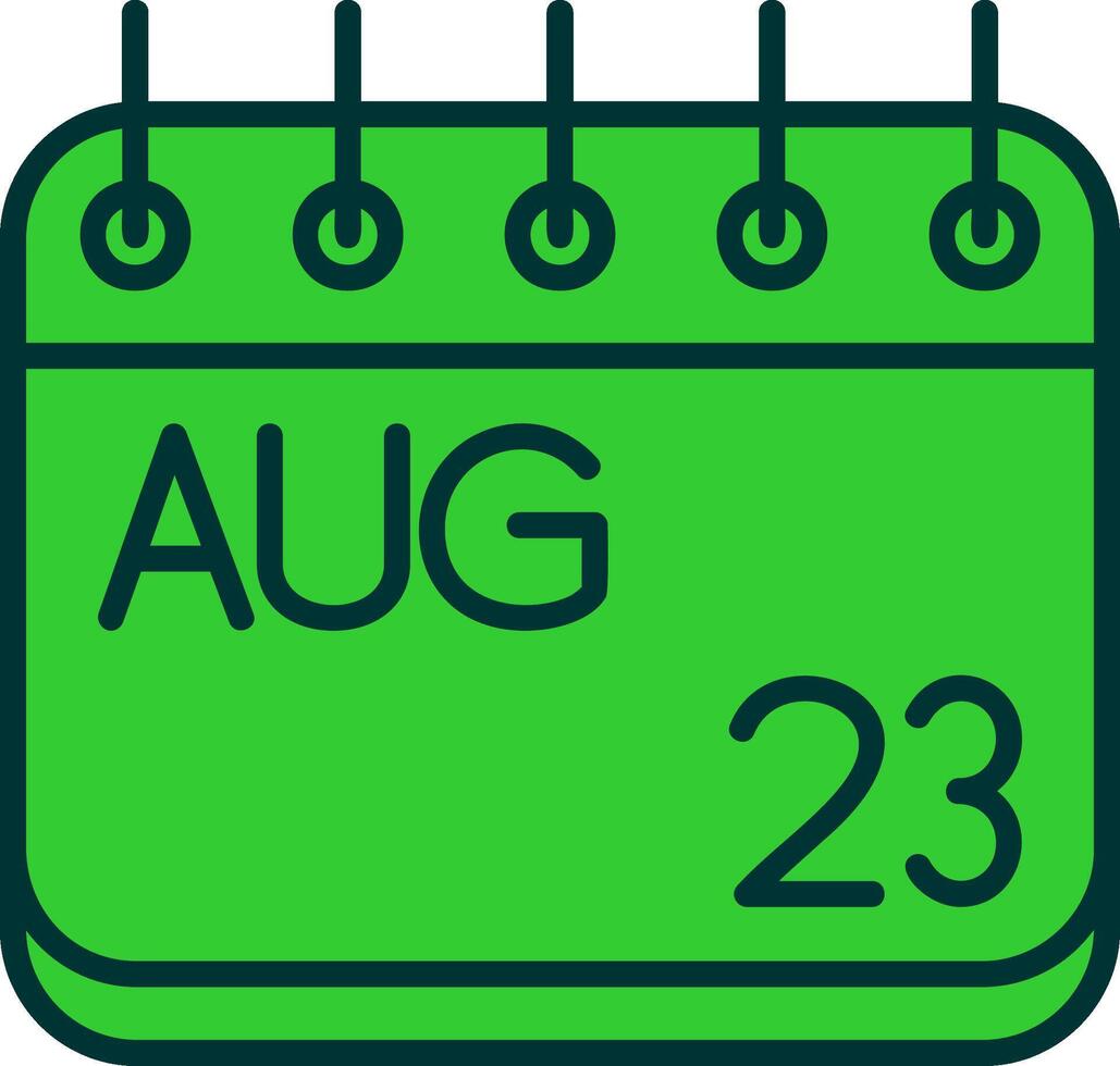 August Green Filly Icon vector