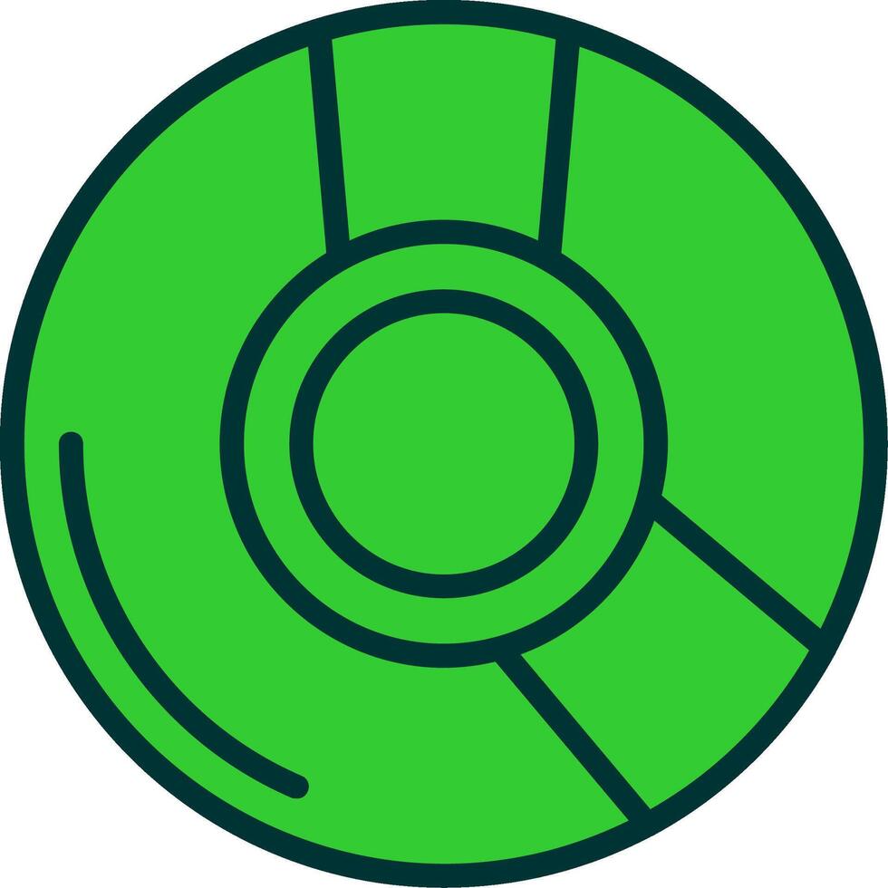 CD Green Filly Icon vector