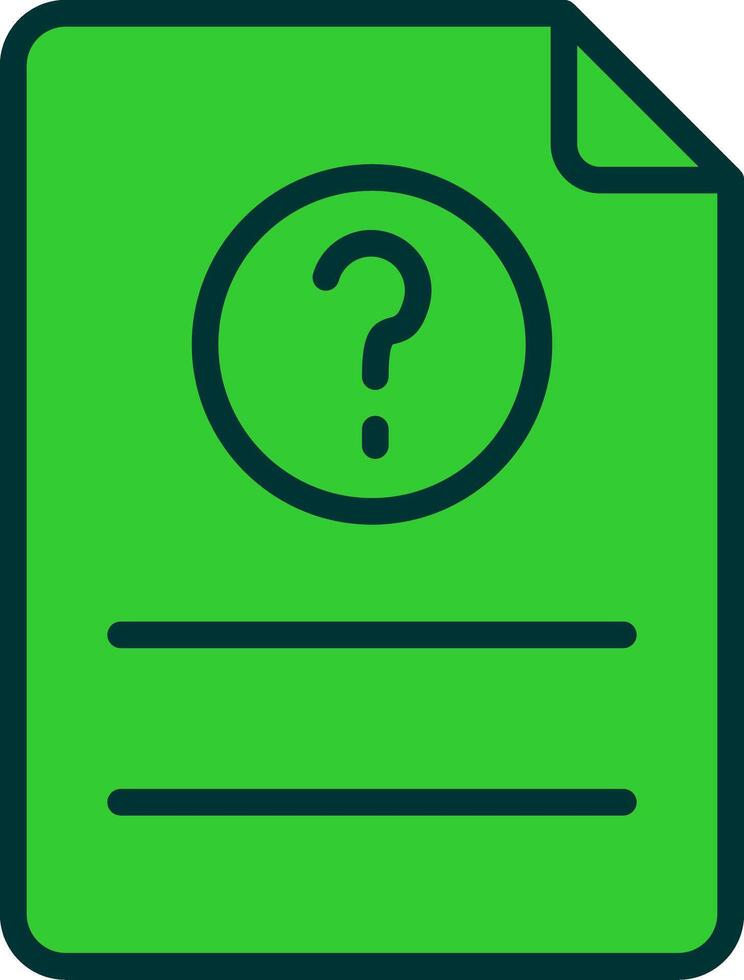Ask Green Filly Icon vector