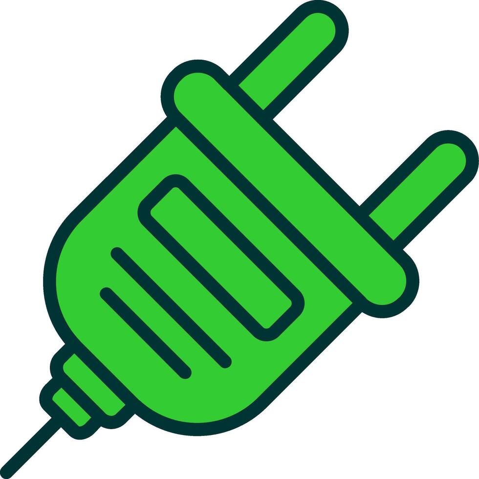 Plug Green Filly Icon vector