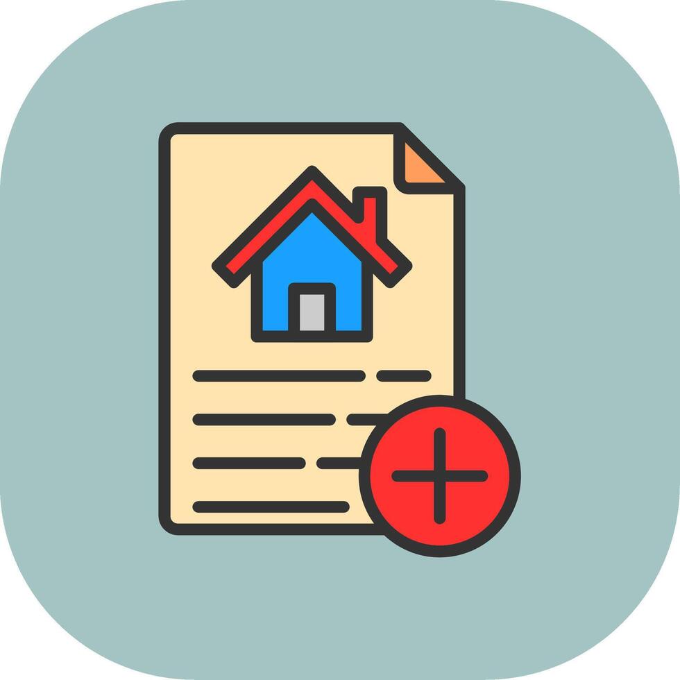 File Line Filled Curve Icon vector