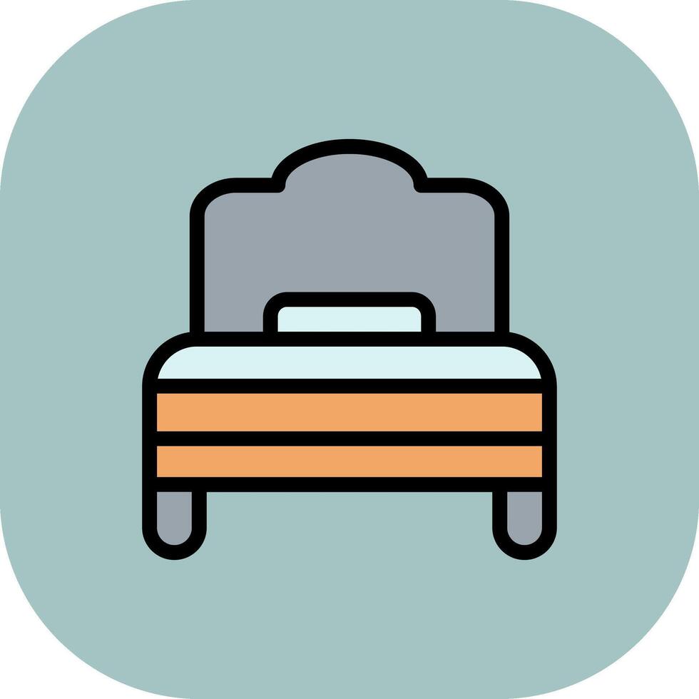 Rest Line Filled Curve Icon vector