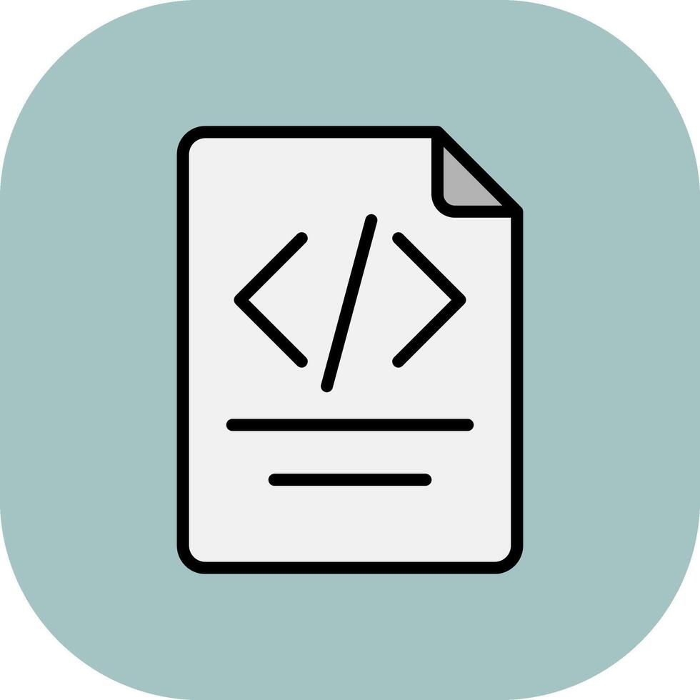 Paper Line Filled Curve Icon vector