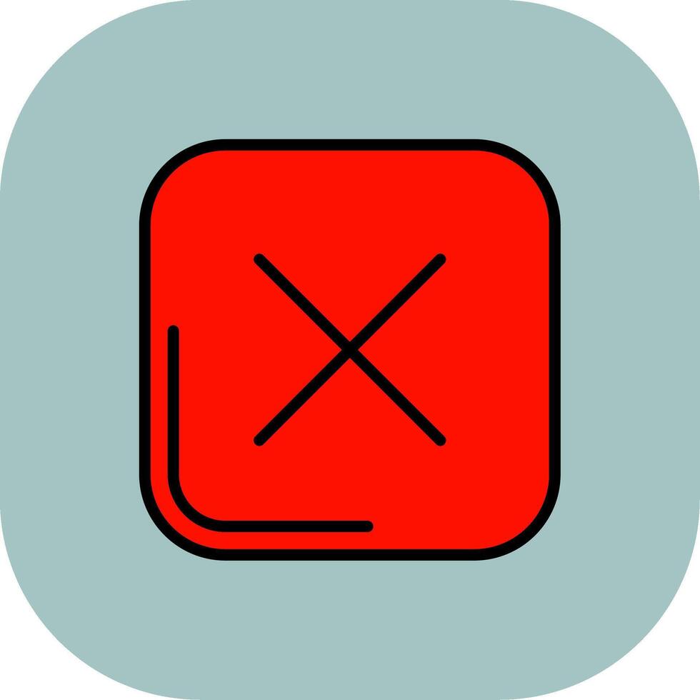 Interface Line Filled Curve Icon vector