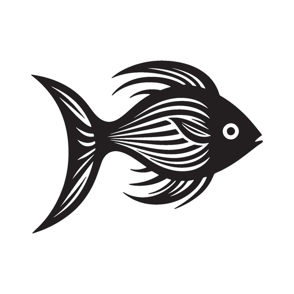 Modern illustration Graphic of fish icon with white background vector